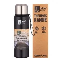 Multi-Angelkoffer Sparset mit Sitzkiepe, gummiertem Kescher, Hakenlöserzange, Fischtöter & GRATIS Thermoskanne - GRATIS Thermoskanne inklusive