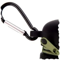 Faltbarer Mülleimer mit Karabiner Silikon Ausziehbar 8,5–12 cm für Outdoor & Angeln - Flexibel unterwegs mit praktischem Karabiner
