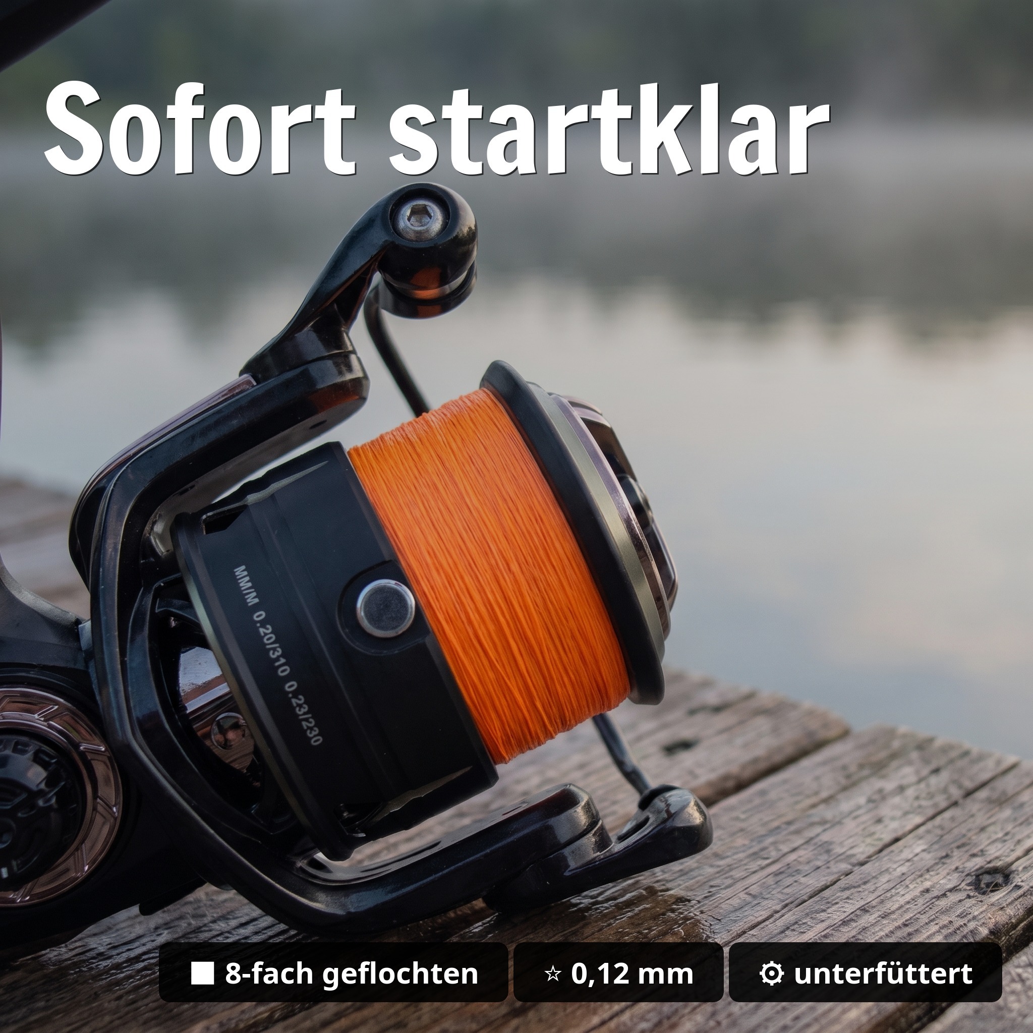 Zite Fishing Spinning Reel Pro 3000 bespult Spinnrolle mit Frontbremse 8+1 2 Aluminiumspulen für Spinnfischen - Sofort startklar