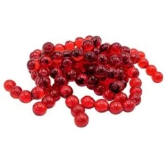 Salmy Beads Pellet rot 8 mm 60 Stück Lachsei Imitat Forellenköder Zite Fishing - Signaloptik plus Duftauswahl