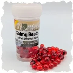 Salmy Beads Pellet rot 8 mm 60 Stück Lachsei Imitat Forellenköder Zite Fishing - Dezente Präsentation mit Aktion