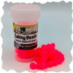 Salmy Beads Shrimp pink 8 mm 60 Stück Forellenköder Lachsei Imitat Zite Fishing - Fein spielend am Jig und an der Pose