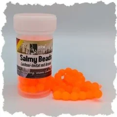 Salmy Beads Käse orange 8 mm 60 Stück Trout Eggs Köder Zite Fishing - Dezente Form mit stabiler Aktion
