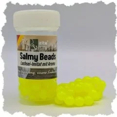 Salmy Beads Bienenmadenöl gelb 8 mm 60 Stück Köder Trout Eggs Zite Fishing - Natürliches Abdriften nachbildbar