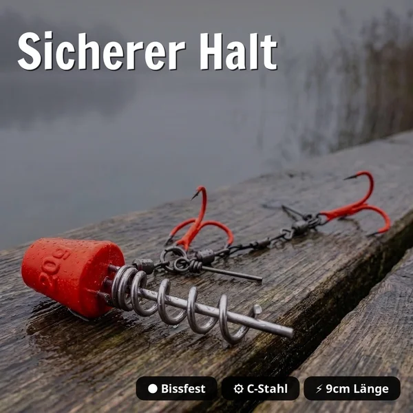 Zite Fishing Variables Hechtsystem S 9cm UV Neon 5-20g - ideal für Gummiköder 15-20 cm - Sicherer Halt