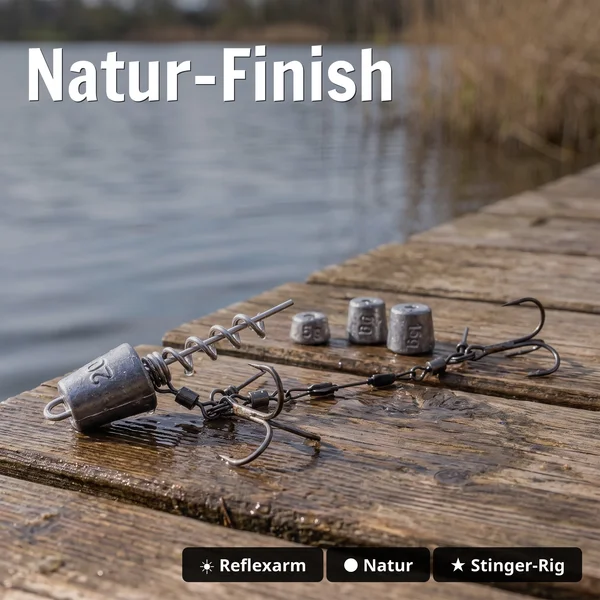 Zite Fishing Variables Hechtsystem L 13cm Natur 5-20g - ideal für Gummiköder 21-26 cm - Natur-Finish