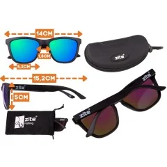 Zite Fishing Sommer-Set: Cappy + Polarisationsbrille Basulo + Schlauchschal - Zubehör für sicheren Transport