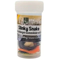 Zite Fishing Slinky Snake Starter Set - 40 Gummiköder Knoblauch & Käse Aroma + 12 ProSharp Haken - Abgestimmtes Komplettpaket für viele Situationen