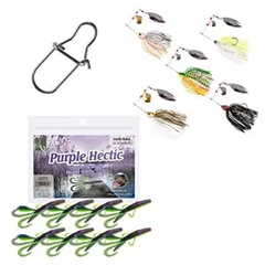 Zite Fishing Inzite Pro Stick Starter-Set Hecht Spinning Reel Pro 4000 bespult, Spinnerbait, Snaps & Inzite Braw - Schnüre und Köder sofort startklar