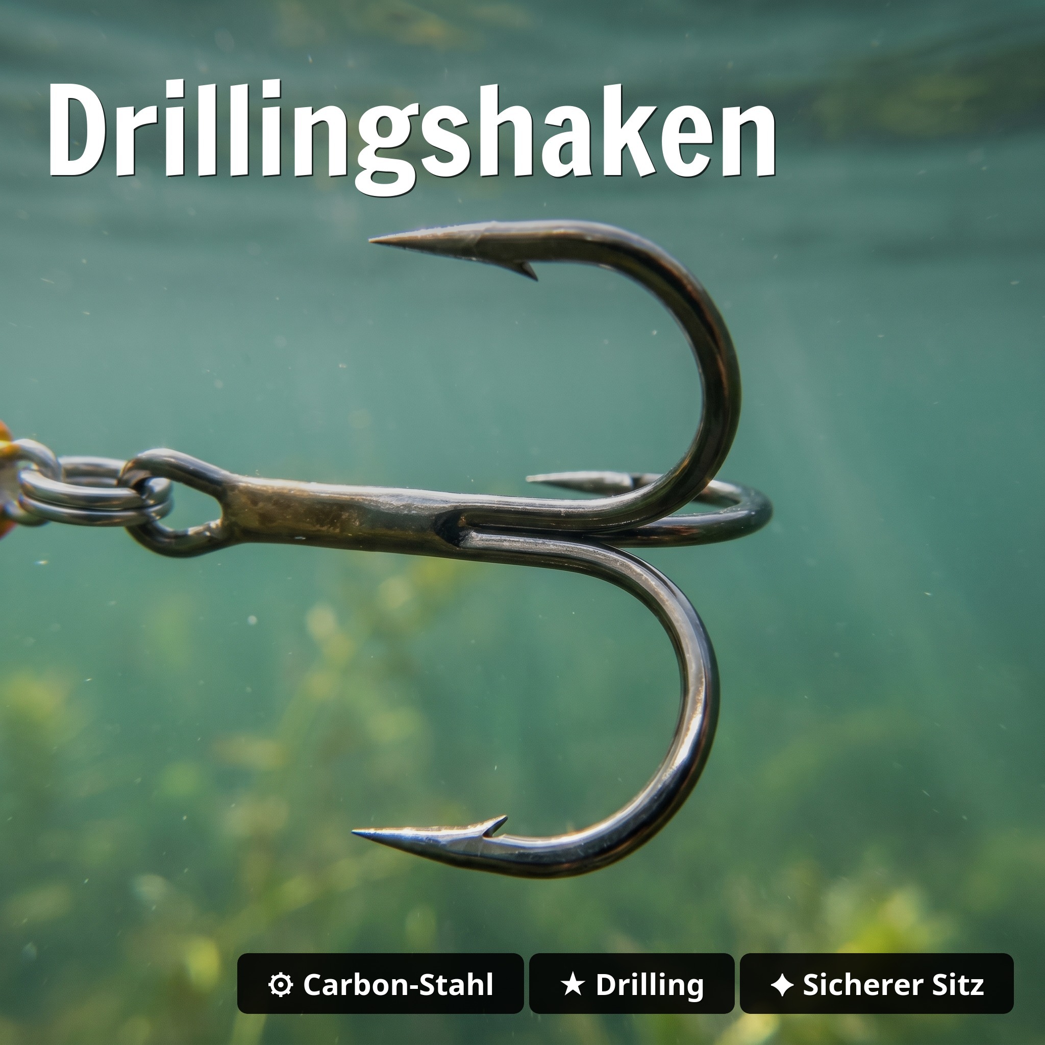 Zite Fishing Jigspinner Set Neon M 5g – 5 Spin-Jigs im Ultralight-Set mit Tackle-Box -  Drillingshaken