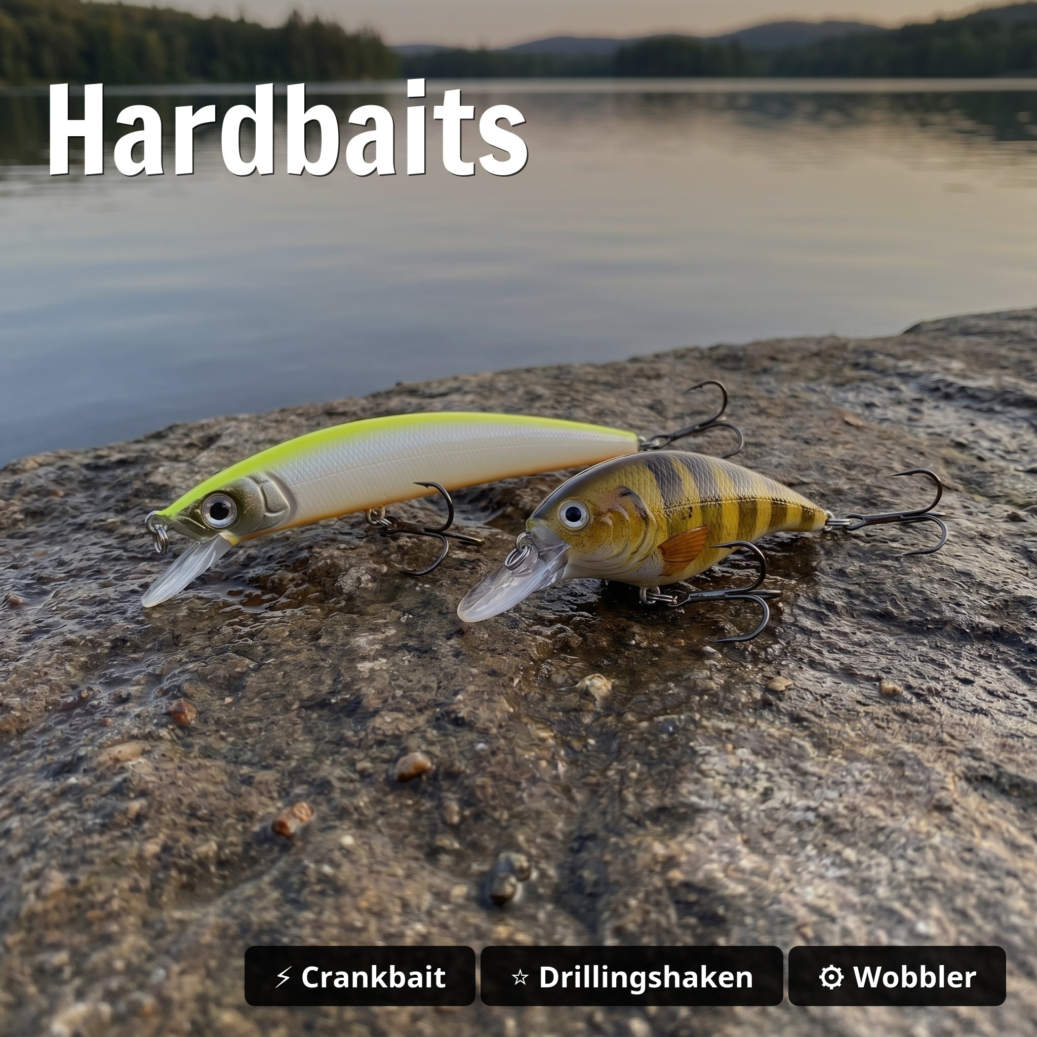 Zite Fishing Zielfischbox Zander – 35-tlg. Set mit Gummiködern, Wobbler, Crankbait & Jigköpfen - Hardbaits