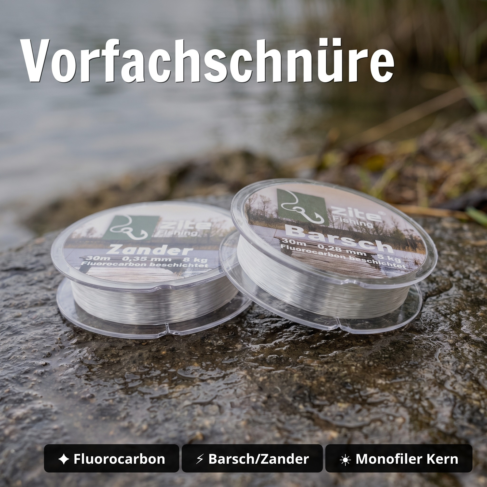 Ned Rig Bundle mit Stand Up Jigs in Blei & Tungsten sowie Snaps und Schnüre für Barsch & Zander Angeln - Vorfachschnüre