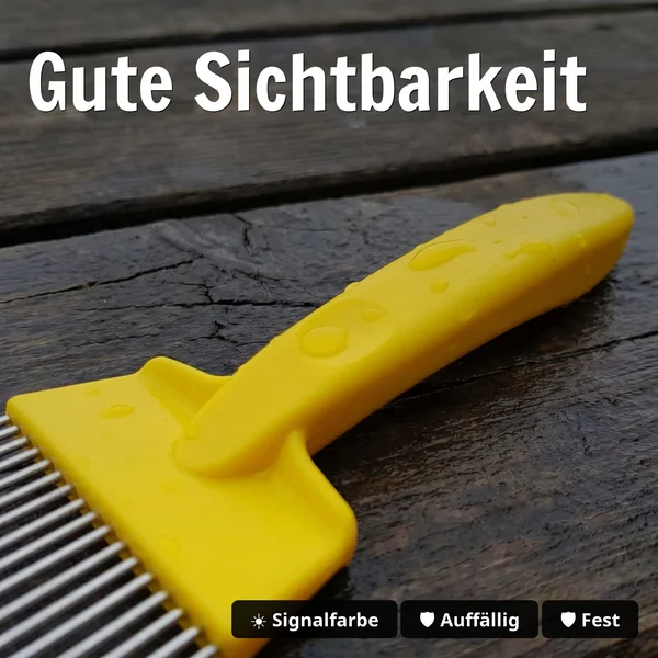 Zite Fishing Filetierkamm – Edelstahl-Zinken und Kunststoffgriff zum Fixieren - Gute Sichtbarkeit