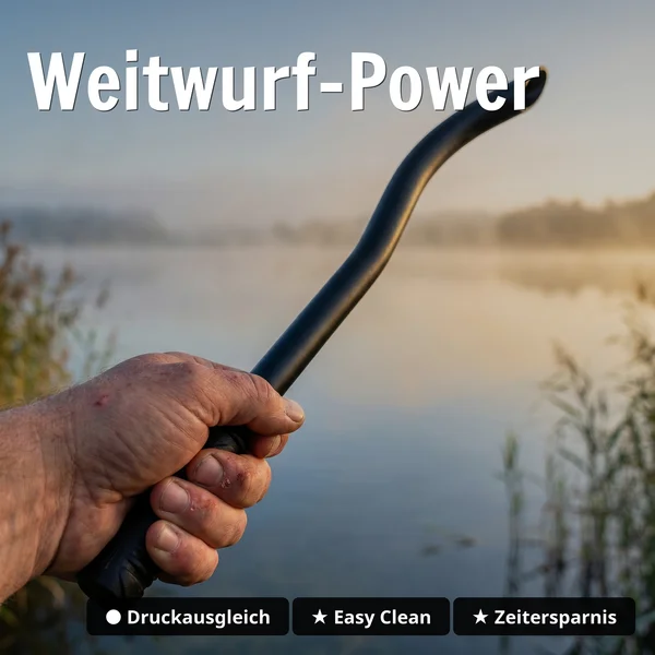 Zite Fishing Boiliewurfrohr 80 cm – Karpfen Wurfrohr zum Anfüttern - Weitwurf-Power