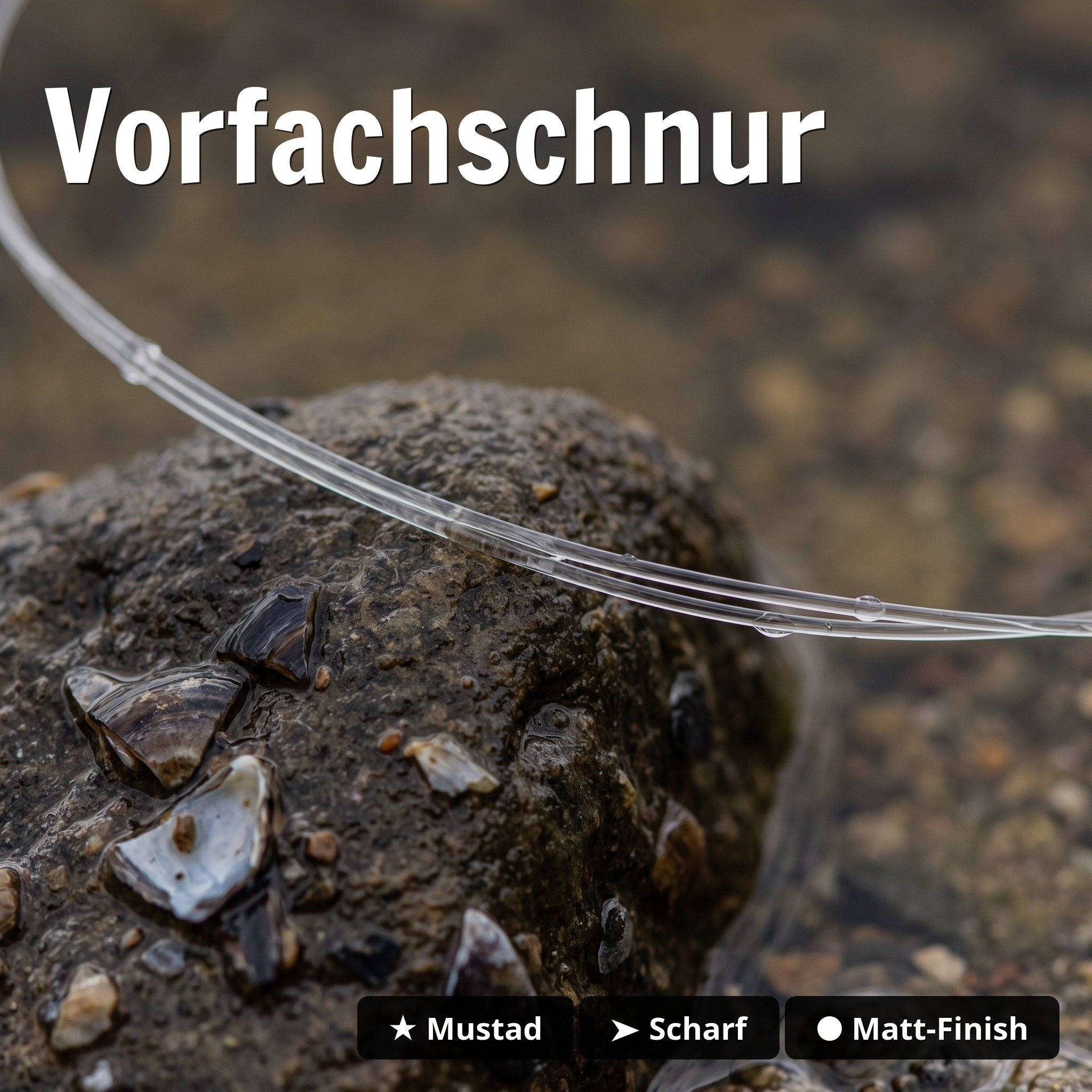 Zite Fishing Tungsten Drop Shot Ready Rig #S + #L 3er Set - Fertigmontage für Barsch, Zander & Hecht - Vorfachschnur