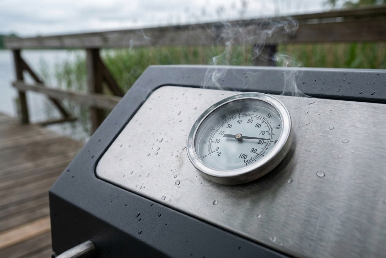 Welche temperatur sollte ein tischräucherofen haben? – Detailansicht