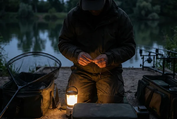 Wie nachts mit knicklichtern und posen auf friedfisch angeln in der Praxis