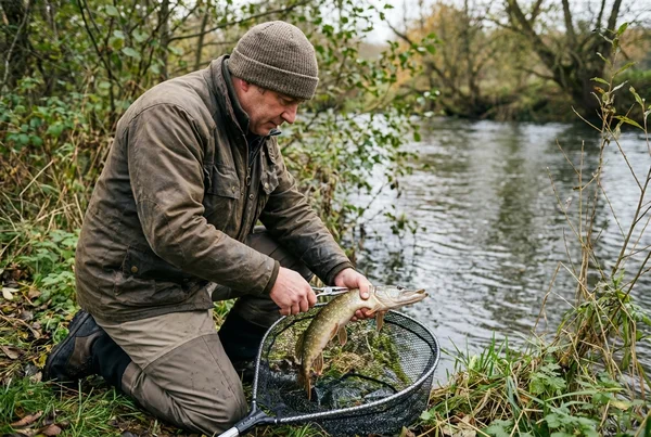 Warum gummiertes keschernetz besser für fische ist in der Praxis