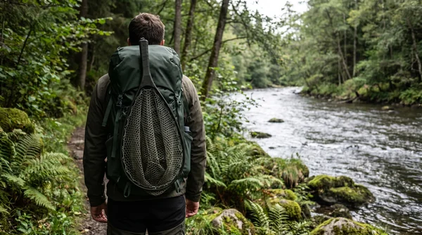 Wie transportiere ich meinen Kescher am Rucksack? Die besten Methoden