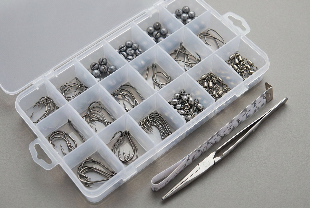 Was gehört in eine vollständige angelbox für anfänger – Detailansicht