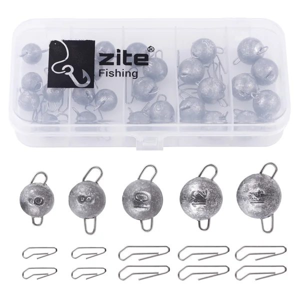 Cheburashka Blei Jighead Set 30 Stück Box 6-14g