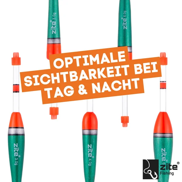 Zite Fishing Knicklicht-Pose-Set 5 Stück (3g, 3g, 4g, 6g, 6g) Ideal zum Nachtangeln Angelzubehör_auswahl3