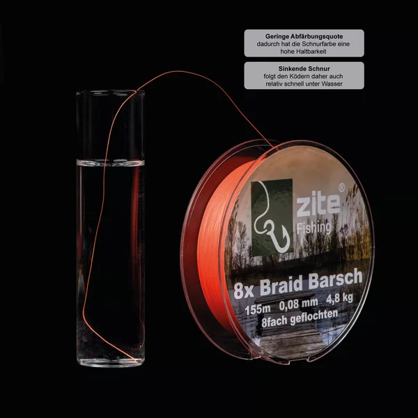 Zite Fishing 2+1 Set 8x geflochtene Schnur Barsch Hecht Zander 155 m_auswahl3