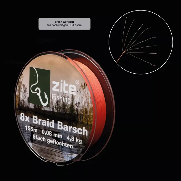 Zite Fishing 2+1 Set 8x geflochtene Schnur Barsch Hecht Zander 155 m_auswahl5