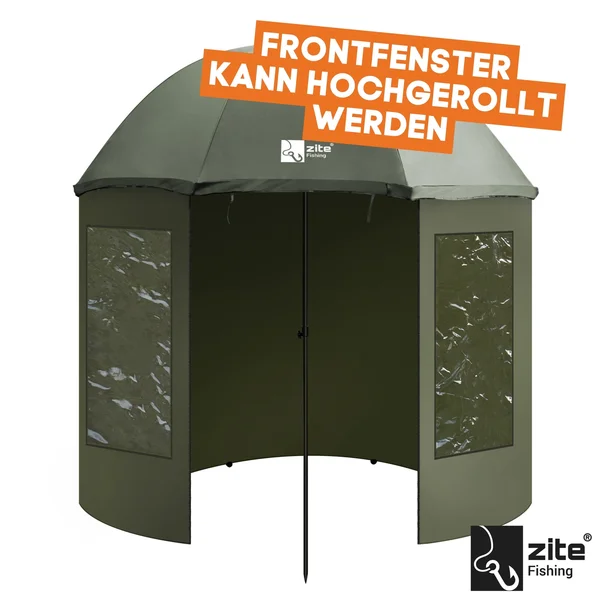 Schirmzelt Geschlossen als Angelschirm Zelt 250cm Zite Fishing_auswahl7