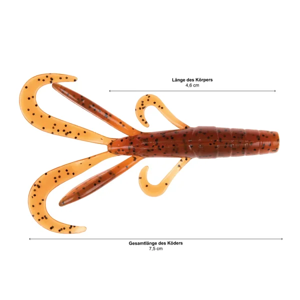 Creature Bait Barsch Gummiköder 12 Stück 7,5cm Toffy Zite Fishing_auswahl2