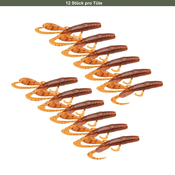 Creature Bait Barsch Gummiköder 12 Stück 7,5cm Toffy Zite Fishing_auswahl6