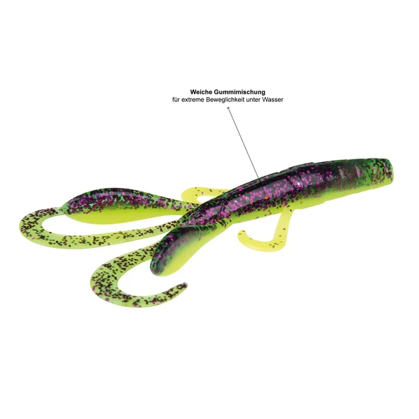 Creature Bait Angelköder Barsch Purple Hectic 12 Stück 7,5cm Zite Fishing_auswahl4