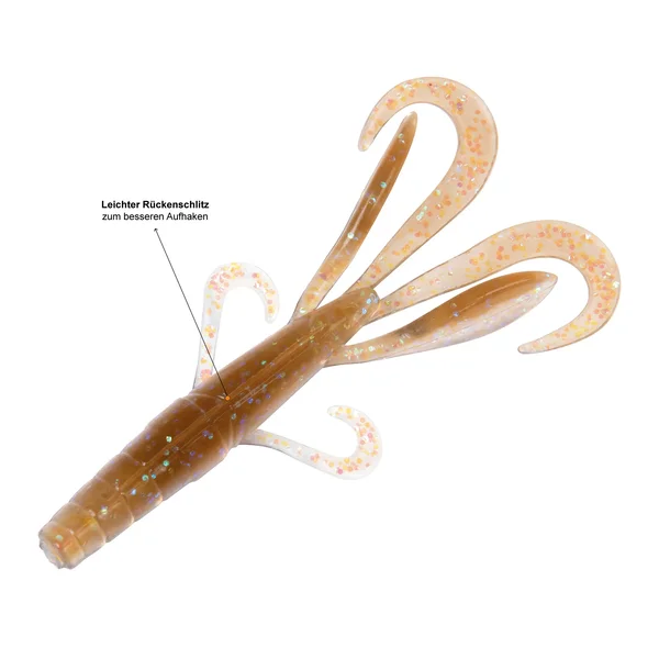 12x Creature Bait Gummiköder 7,5cm Frosty Champagne Zite Fishing_auswahl3