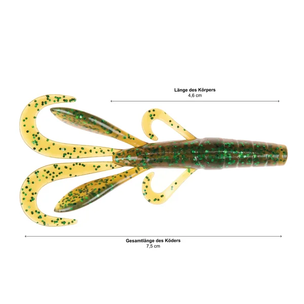 Creature Bait Gummiköder Set Barsch Angeln Mossy Swamp 12 STK Zite Fishing_auswahl2