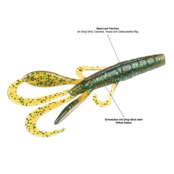 Creature Bait Gummiköder Set Barsch Angeln Mossy Swamp 12 STK Zite Fishing_auswahl5