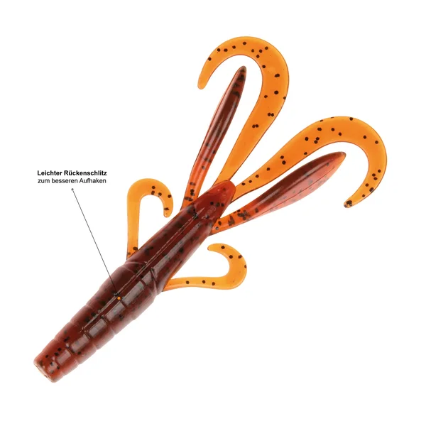 Creature Bait Barsch Angelköder Dark Mud 12 Stück Zite Fishing_auswahl3