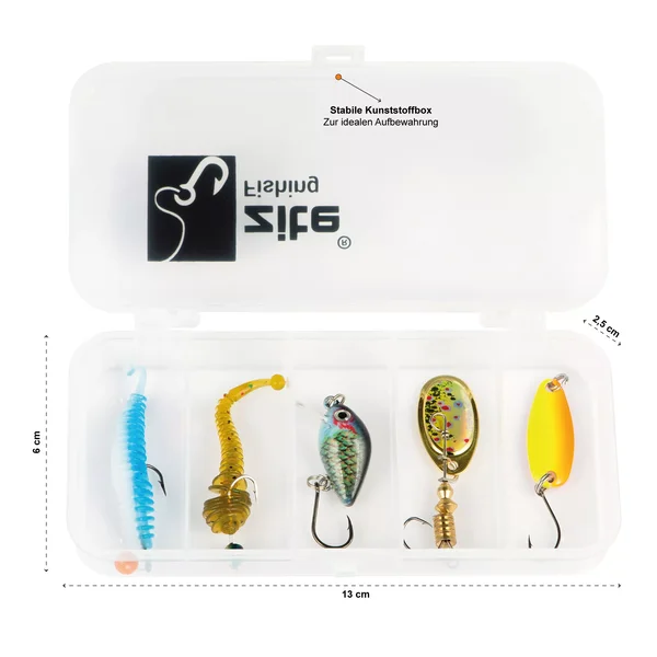 Forellenköder 5er Set Kunstköder mit Box Zite Fishing_auswahl5