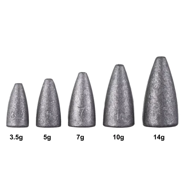 Zite Fishing Bullet Blei Sortiment 25 Angelgewichte 3,5g - 14g - ideal für Barsch & Zander_auswahl1