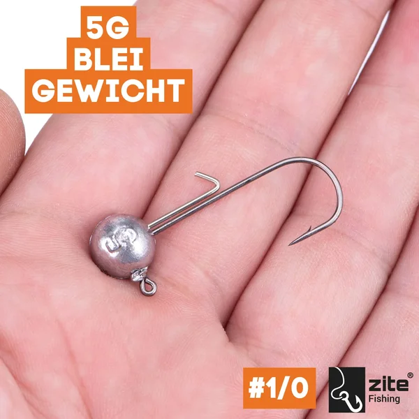 Zite Fishing 1/0 Jighaken 5g 5 tlg._auswahl2