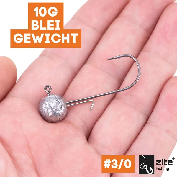 Zite Fishing 3/0 Jighaken 10g 5 tlg._auswahl2
