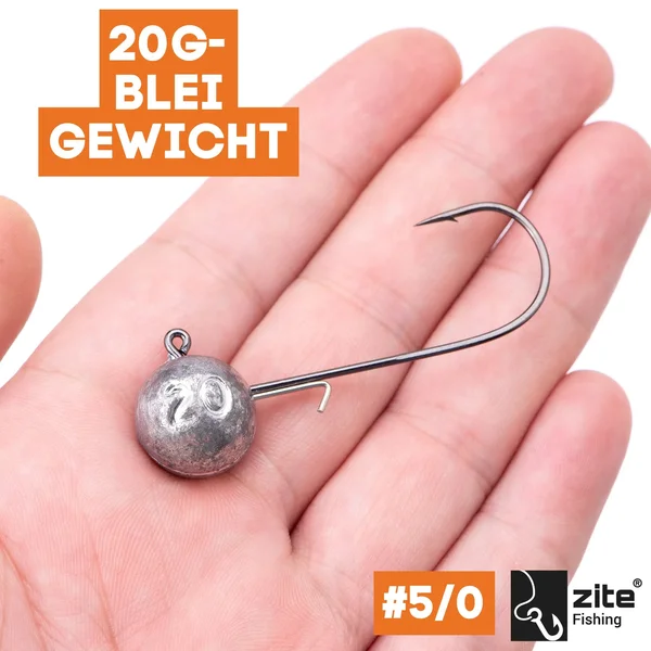 Zite Fishing 5/0 Jighaken 20g 5 tlg._auswahl2