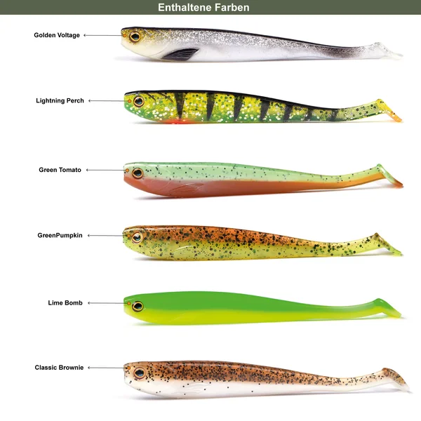 Gummifisch Set Zander Gummiköder Angeln 12cm Inzite Shad 30 Stück_auswahl4
