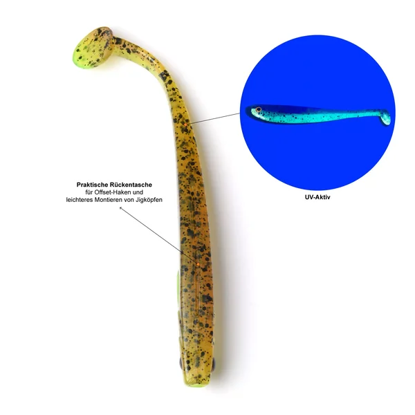 Zite Fishing Inzite Shad Gummifisch Green Pumpkin 12 cm_auswahl1