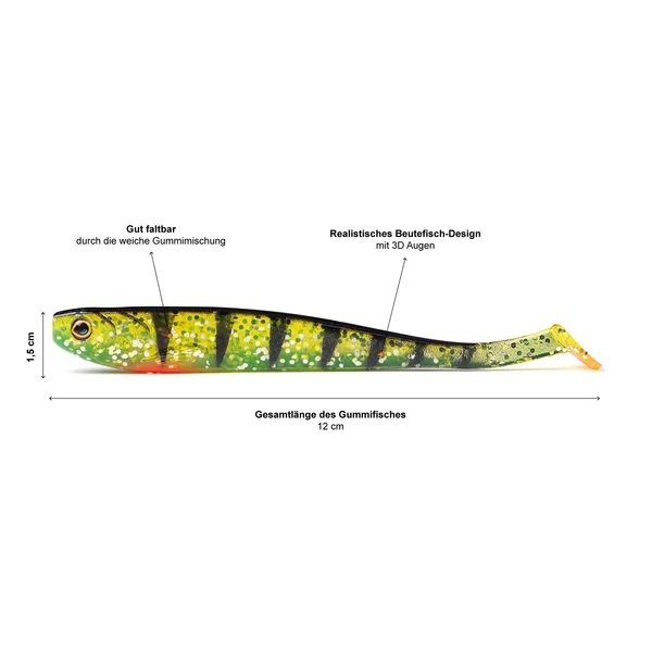 Zite Fishing Inzite Shad Gummifisch Lightning Perch 12 cm_auswahl2