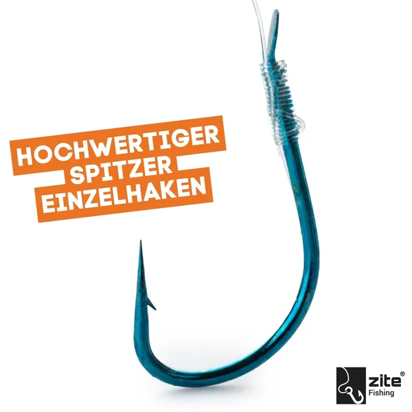 Zite Fishing 30x Haken mit Schnur Forelle Gr. 10 Vorfachhaken gebunden mit monofiler Schnur_auswahl3