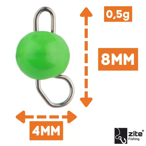 Zite Fishing Tungsten Mini Cheburashka 3tlg. 0,5g_auswahl1