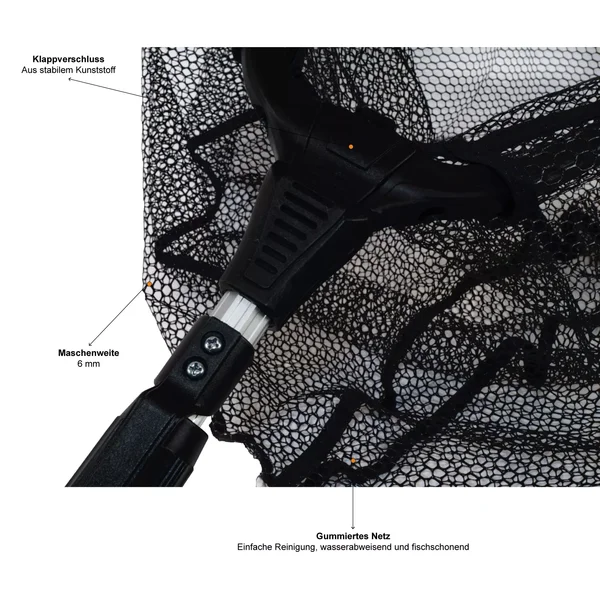 Kescher Gummiertes Netz 160cm als Angelkescher + Hakenlöser Zange Zite Fishing_auswahl3
