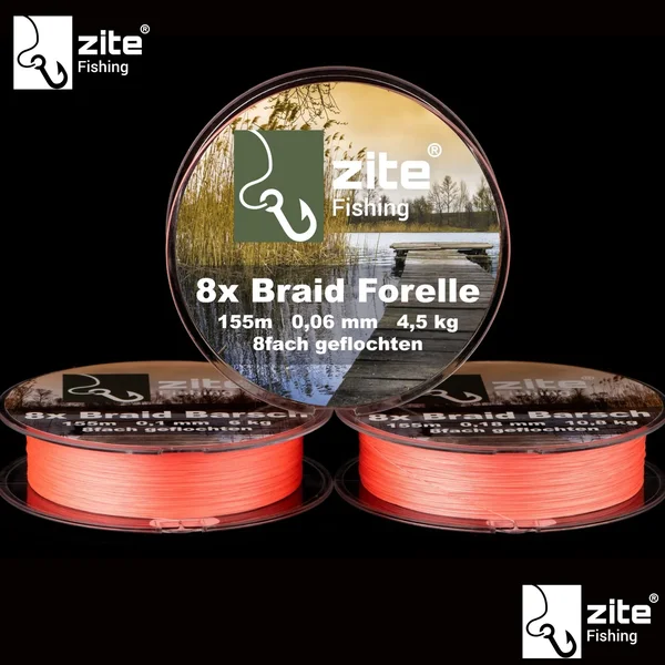 Zite Fishing Forellen-Set Trout Spoonrute 190cm mit Angelrolle 1000 3+1 BB + geflochtene und monofile Schnur_auswahl1