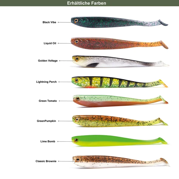 Zite Fishing Gummifisch golden voltage 15 Stück_auswahl4