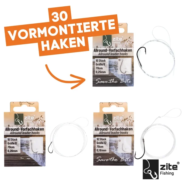  XXL Allround Angelzubehör-Set mit Vorfachhaken, Posen, Hakenlöser Set & vieles mehr_auswahl2